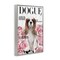 Stupell Industries Funny Floral Dog Magazine Framed Giclee, design by Sasha